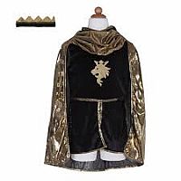 Golden Knight With Tunic, Cape, & Crown, Size 5-6