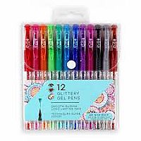 12 Glitter Gel Pens