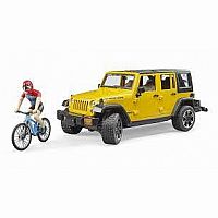 Bruder Jeep Wrangler with Cyclist