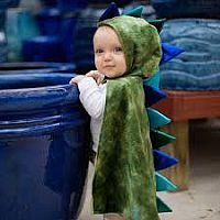 Dragon Toddler Cape, Green/Blue, Size 2-3T