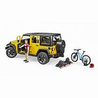 Bruder Jeep Wrangler with Cyclist
