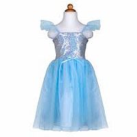 Sequins Princess Dress Blue size 7-8