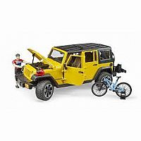 Bruder Jeep Wrangler with Cyclist