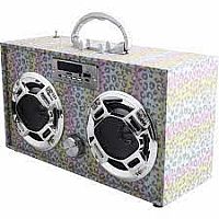 Leopard Glitter Boombox