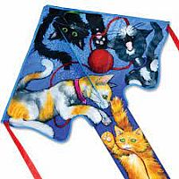 Lg Easy Flyer Kite Cats 