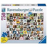  750 pc 99 Lovable Dogs Large Format Puzzle