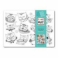 Owls Mat to Color