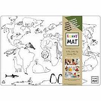 Animal World Mat to Color