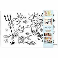 Mermaid Mat to Color