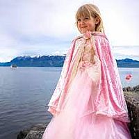 Deluxe Pink Rose Cape size 3-4