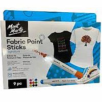 Fabric Paint Sticks 9 Pc  