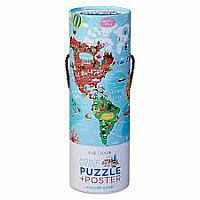 200-pc Puzzle + Poster/World Cities 