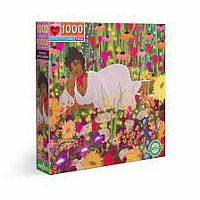 1000 pc Woman in Flowers Puzzle