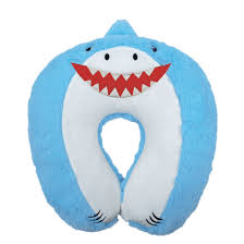 shark squishmallow neck pillow