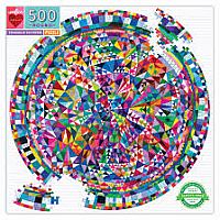 500 pc Triangle Pattern Round Puzzle